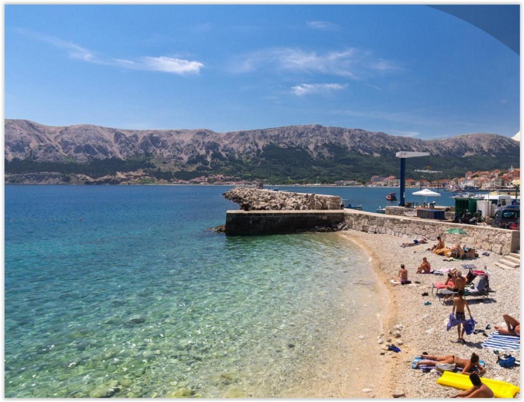 Beach Villa Baska 外观 照片